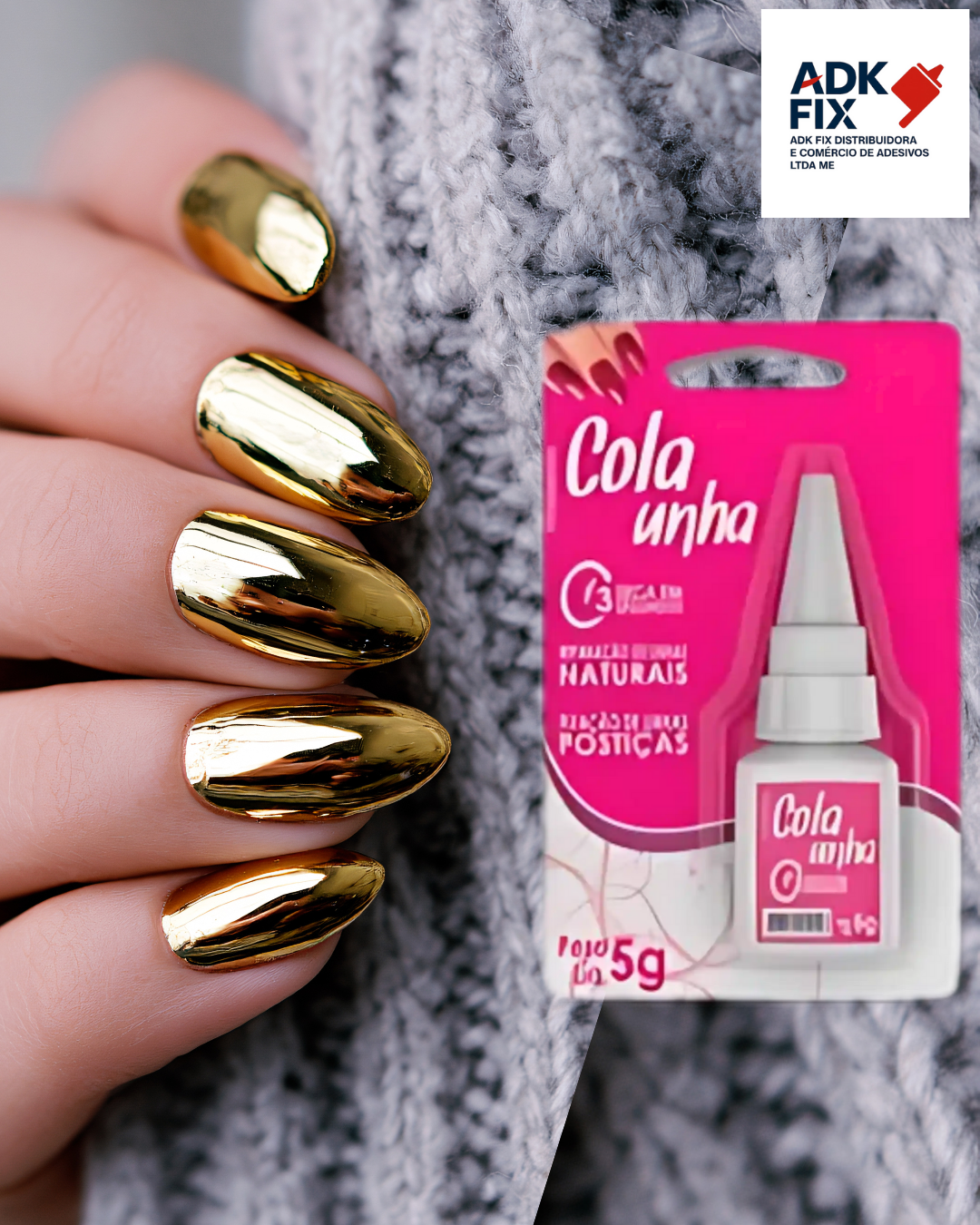Cola Unha 5G: Fixação Profissional em Segundos